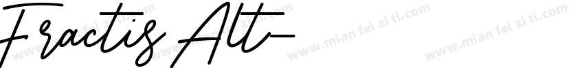 Fractis Alt字体转换